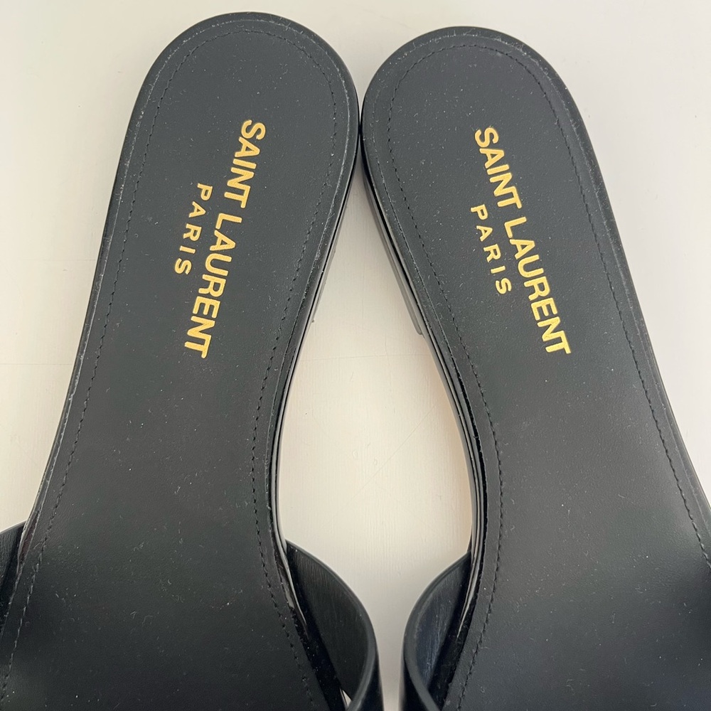 Auth SAINT LAURENT Patent Leather Sandals - Picture 3 of 8
